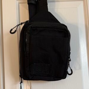BEIS Black Sport Sling Bag